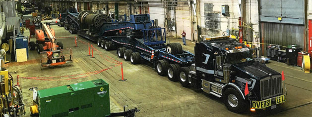 19 Axle Trailers Have Total Well Space of 73 Feet